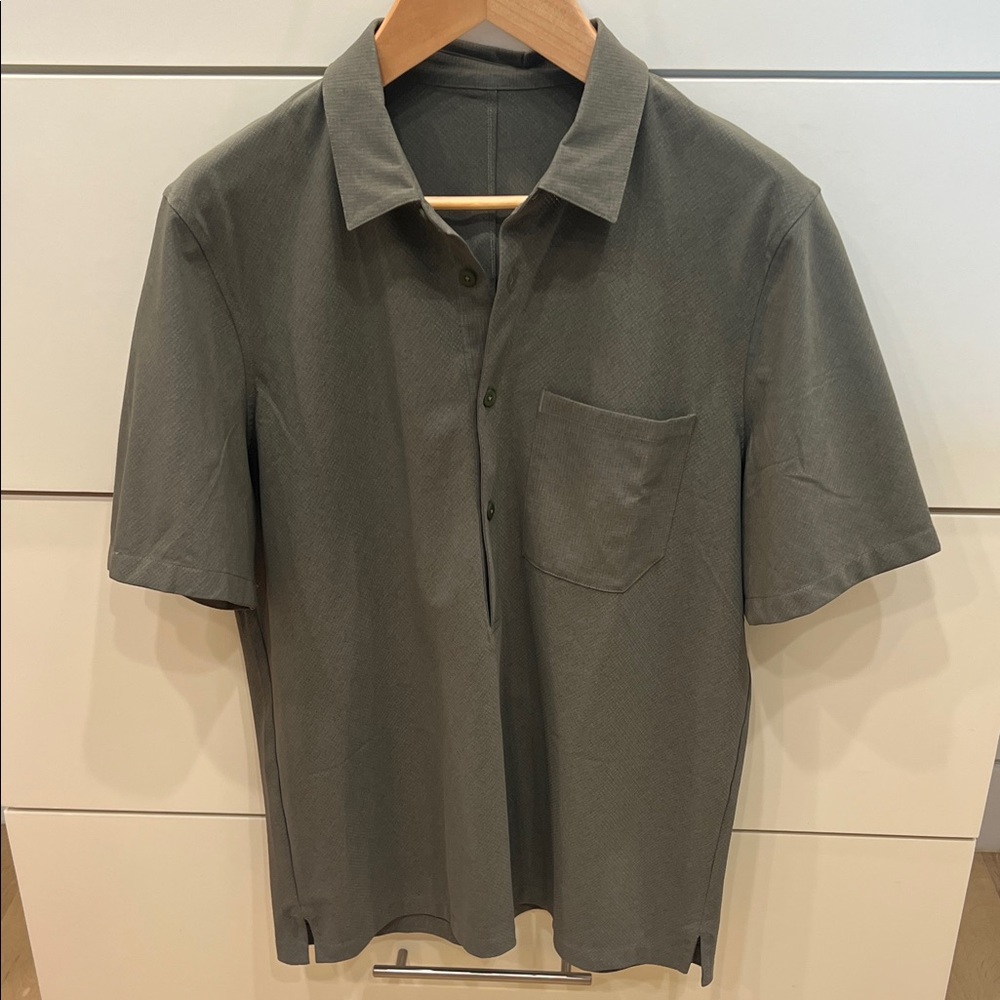 Lululemon Men's Olive Polo Shirt